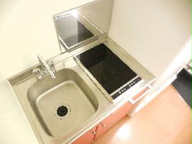 Kitchen. Since the electric stove is also safe for the first time living alone.