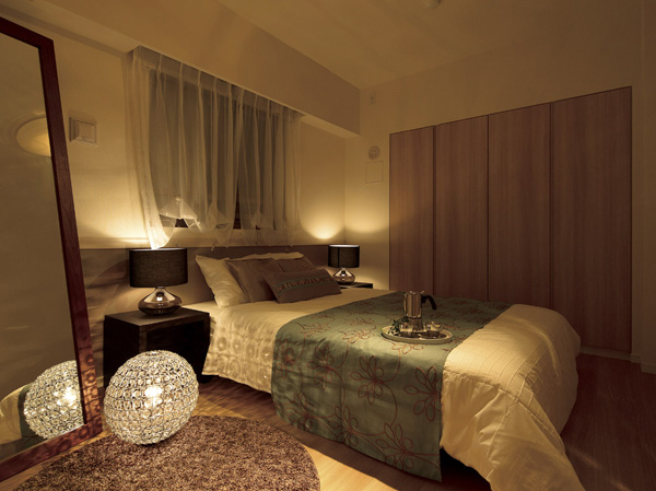 Interior.  [Bedroom (1)] Each room to relax comfortably, Private space for rest your tired mind and body. In order to improve comfort of not design only, We pursued the comfort of the living room design. Fit of each family lifestyle, In order for you to spend a pleasant time, Is the quality of the space together in coordination of calm hue.