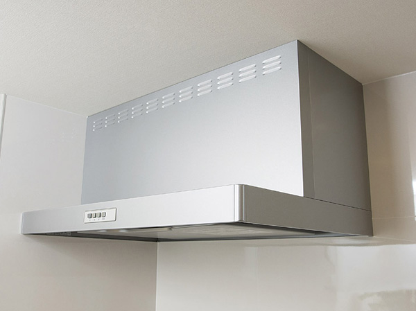 Kitchen.  [Rectification Backed range hood] It has adopted the current plate to up the suction efficiency of the air to the range hood. Care is also a simple oil stains also take a quick wipe.
