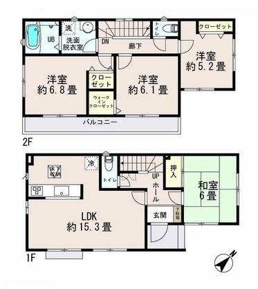 Floor plan. 20,900,000 yen, 4LDK, Land area 100.88 sq m , Building area 94.81 sq m