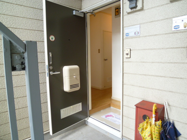 Entrance. Doorpost is also safe if there