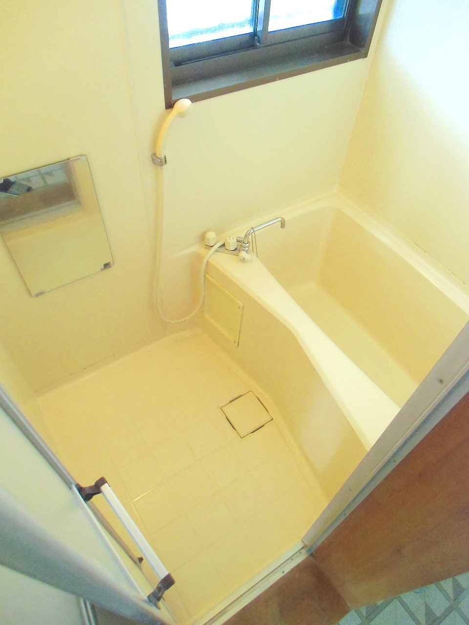 Bath. It is a bathroom with a small window