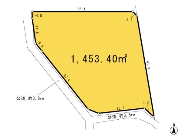 Compartment figure. Land price 65 million yen, Priority to the present situation is if it is different from the land area 1453.4 sq m drawings