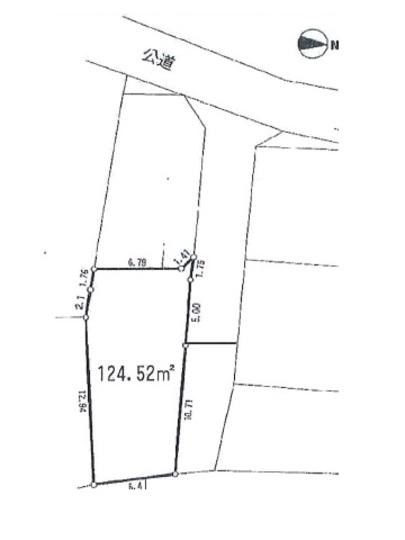 Compartment figure. Land price 12.5 million yen, Land area 124.52 sq m compartment view