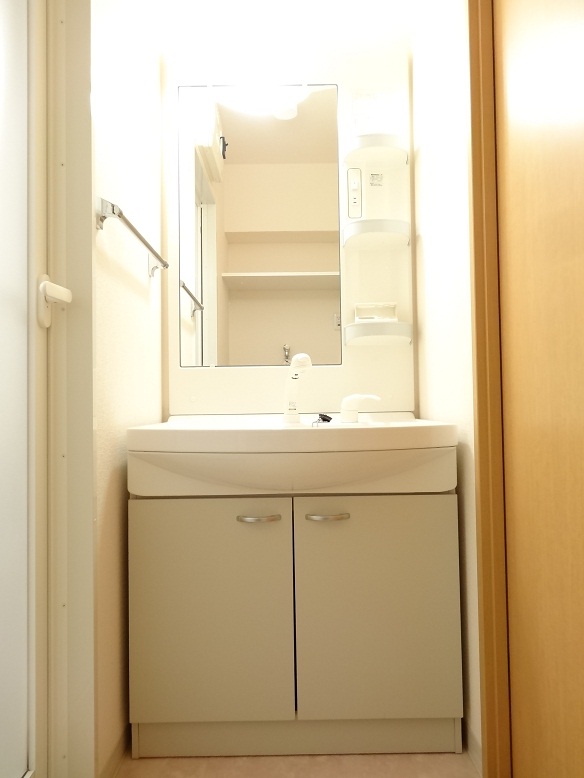 Washroom. Happy shampoo dresser in a busy morning