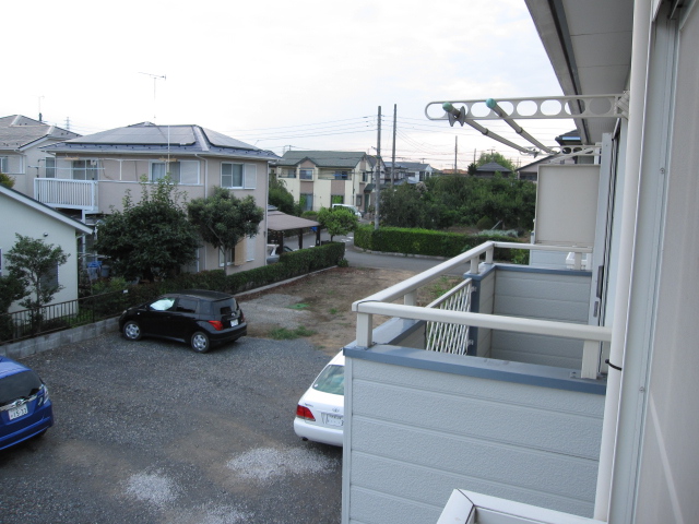 Balcony. Good per sun because the front is parking