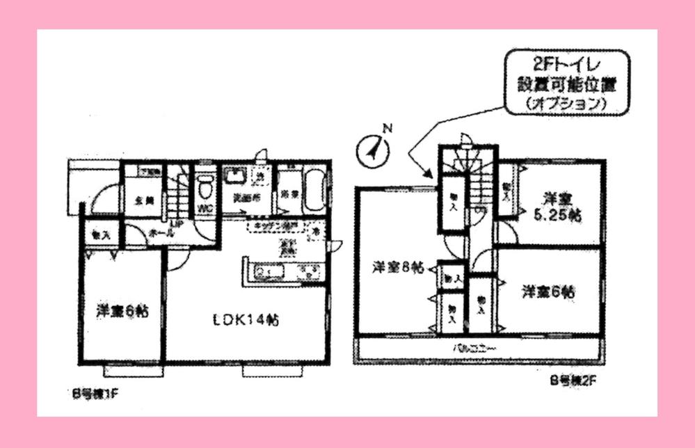 Floor plan. Price 24,800,000 yen, 4LDK, Land area 100.15 sq m , Building area 92.74 sq m