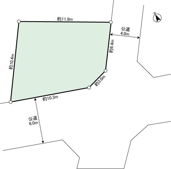 Compartment figure. Land price 16.8 million yen, Land area 108.52 sq m