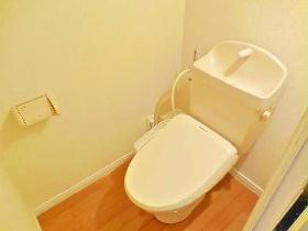 Toilet. Year-round comfort is with warm water washing toilet seat.