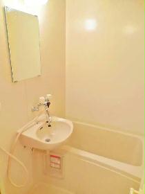 Bath. It is a bathroom with a clean sense of the white tones.