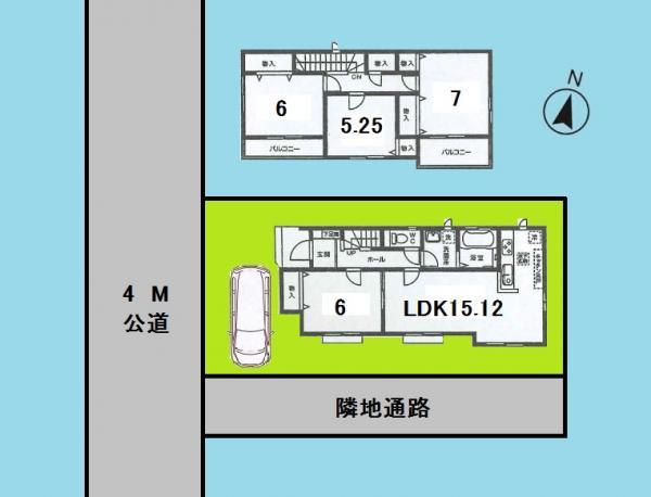 Floor plan. 25,800,000 yen, 4LDK, Land area 103.28 sq m , Building area 95.43 sq m