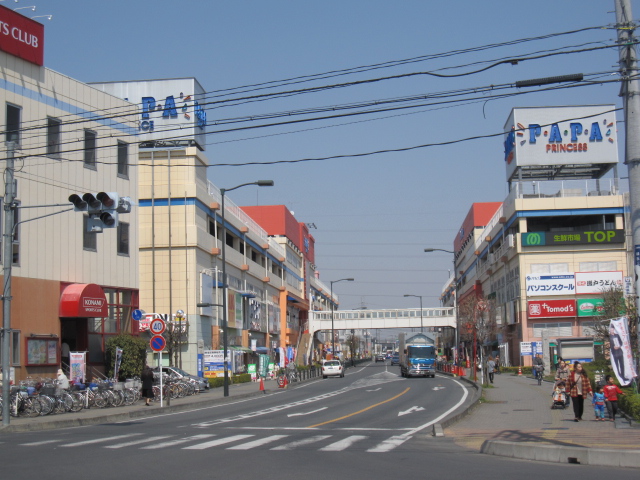 Shopping centre. PAPA until the (shopping center) 650m