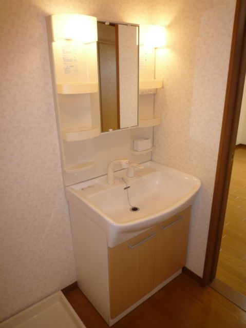 Washroom. Is also a large easy-to-use wash basin wash ball.