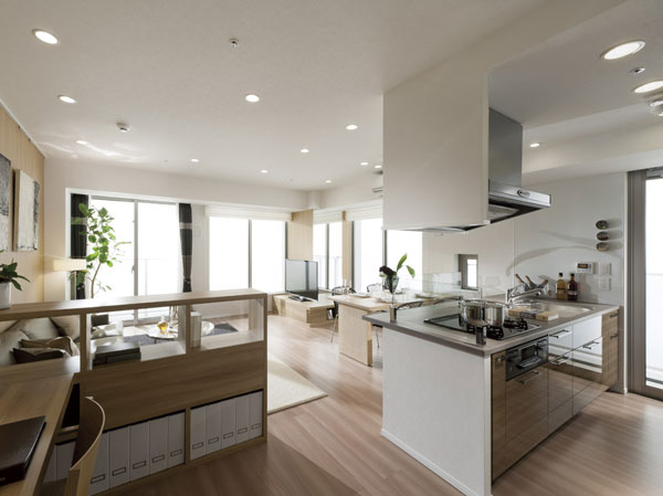 Living. LIVING DINING ROOM & KICHEN