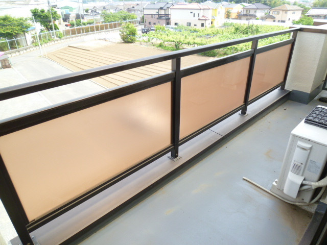 Balcony. Mansion unique spacious balcony