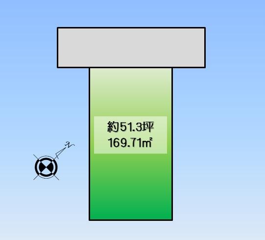 Compartment figure. Land price 23.8 million yen, Land area 169.71 sq m