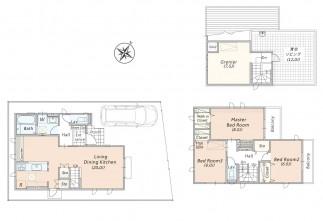 Floor plan. (F Building), Price 29,900,000 yen, 3LDK+S, Land area 110.11 sq m , Building area 103.91 sq m