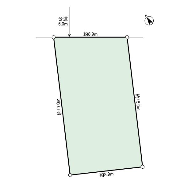 Compartment figure. Land price 21.5 million yen, Land area 147.47 sq m