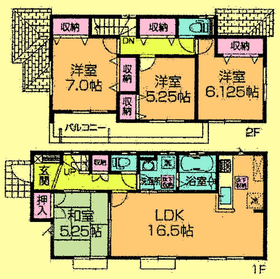 Floor plan. 26,900,000 yen, 4LDK, Land area 165.34 sq m , Building area 99.57 sq m located view in addition to this, It will be provided by the hope of design books, such as layout.