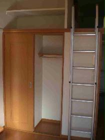 Receipt. You can conveniently available with a shelf in the closet.