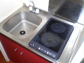 Kitchen. Kitchen was a valuable red is with IH heater.