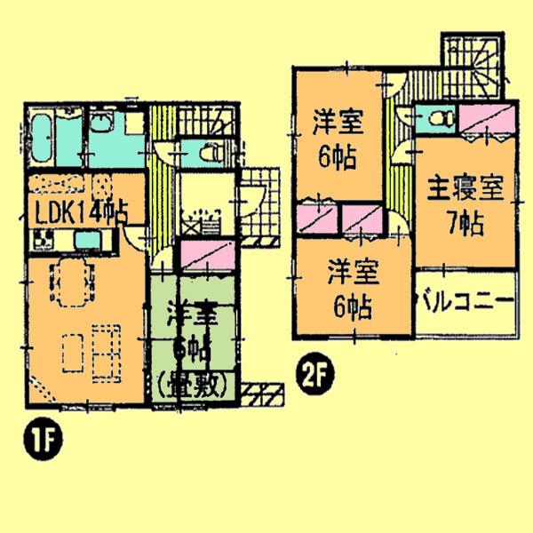 Floor plan. 18.4 million yen, 4LDK, Land area 121.27 sq m , Building area 95.64 sq m located view in addition to this, It will be provided by the hope of design books, such as layout.