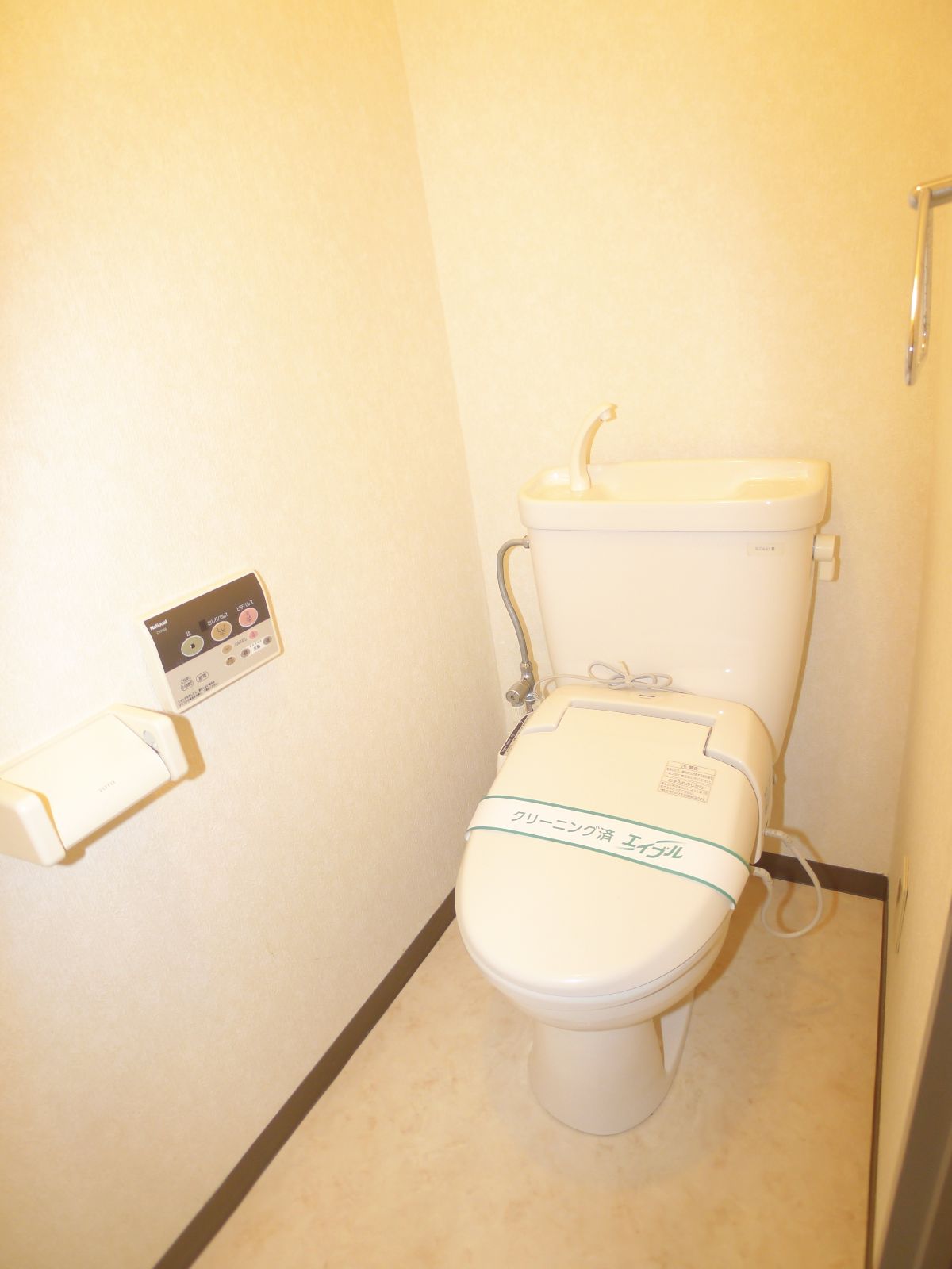 Toilet. Warm water washing toilet seat