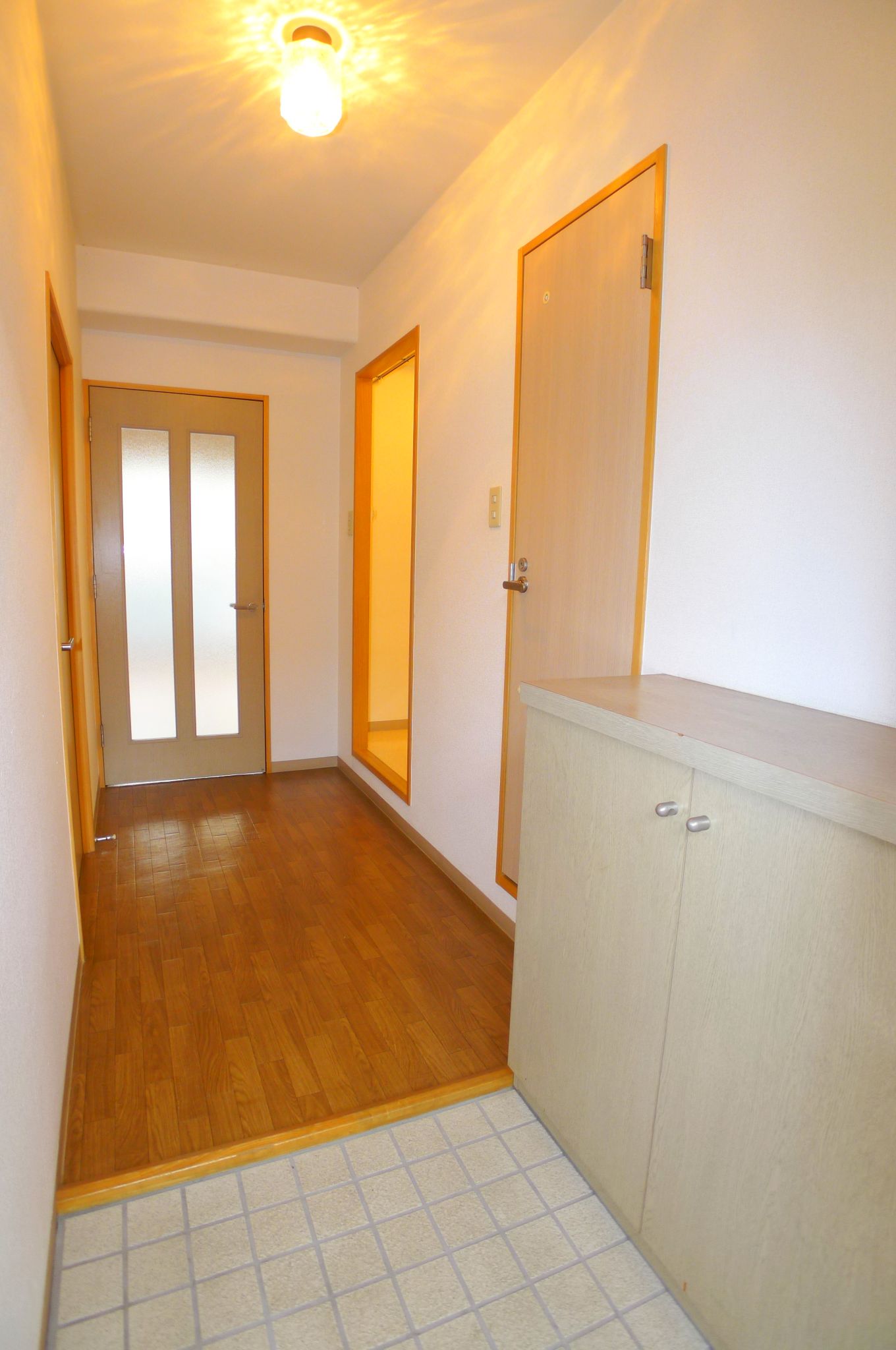 Entrance. There shoebox