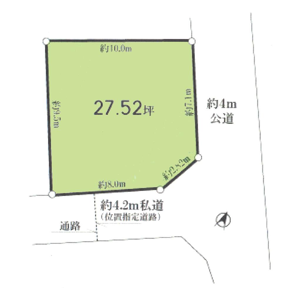Compartment figure. Land price 20 million yen, Land area 91 sq m compartment view