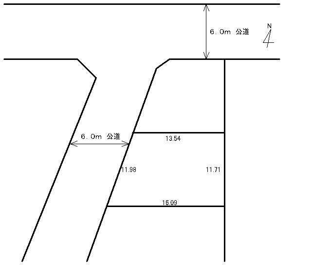 Compartment figure. Land price 48,800,000 yen, Land area 173.63 sq m land readjustment land within! Front 6.0m public road! Good per yang. 