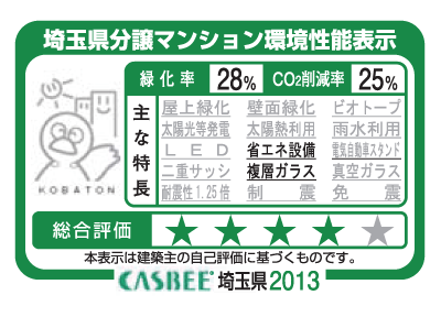 Building structure.  [Saitama Prefecture Mansion environmental performance display]  ※ For more information see "Housing term large Dictionary"