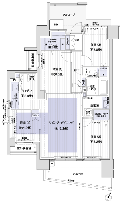 Floor: 4LDK + SWIC + FC, the occupied area: 81.56 sq m, Price: TBD
