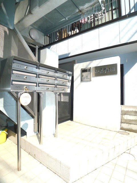 Building appearance. Security enhanced with auto-lock