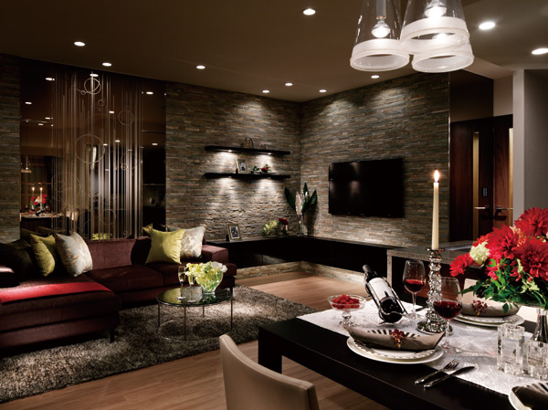 Living.  [living ・ dining] Space the family gathering is, I want to be wrapped in a pleasant air. In order to create a time that can be such a relaxing, Stuck in every single nestled. Daily casual family, It will produce the peace up a notch.  ※ All interior photos of the web is model room D5-type.