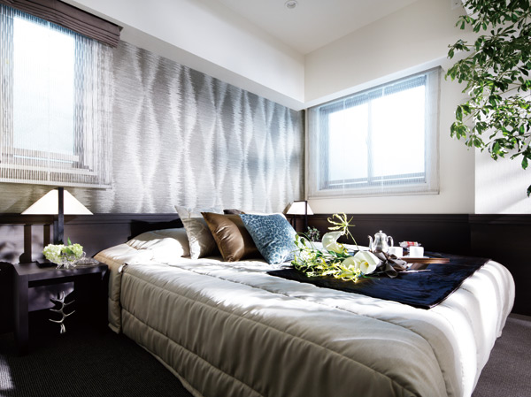 Interior.  [Master bedroom] be quiet, Like rich time flows, Inner plan of obtaining the private space to enjoy myself. The living room is, of course, Providing a storage space in various places, such as shoe boxes and multi cloak that can be used in ceiling height full, Let clean is the living space.