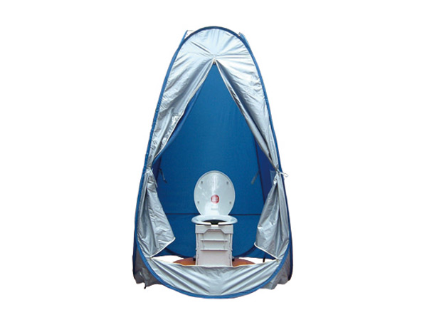 earthquake ・ Disaster-prevention measures.  [Emergency toilet] Use and placed on top of the manhole of sewerage, It offers a tent with a disaster for the toilet.