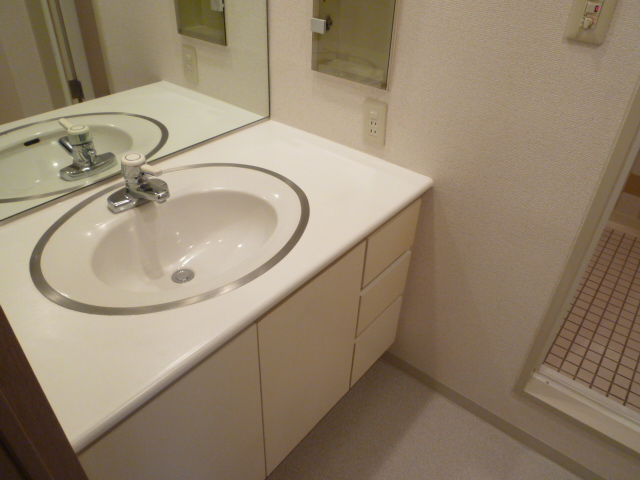 Washroom. It is a photograph of another room.