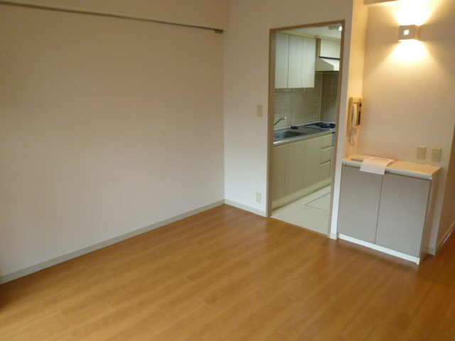 Living and room. It is a photograph of another room.