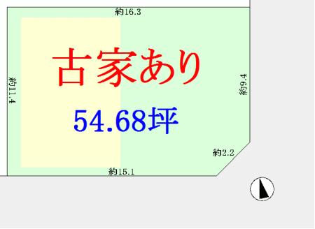Compartment figure. Land price 57,500,000 yen, Land area 180.79 sq m