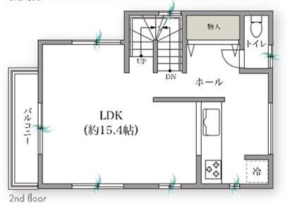 Floor plan. 36,800,000 yen, 2LDK + S (storeroom), Land area 66.12 sq m , Building area 109.75 sq m ☆ 2F part ☆