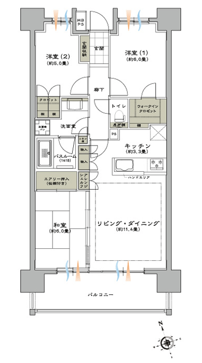 Floor: 3LDK + WIC, the occupied area: 72.04 sq m, Price: TBD