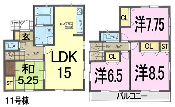 Floor plan. Tobu Tojo Line 1600m until Asakadai Station