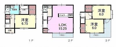 Floor plan. 33,800,000 yen, 3LDK, Land area 77.07 sq m , Building area 88 sq m