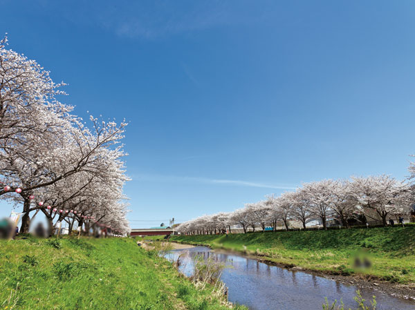 Surrounding environment. Iris River (310m ・ 4-minute walk)