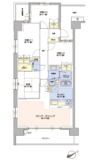 Floor: 4LDK, occupied area: 86.04 sq m, Price: TBD