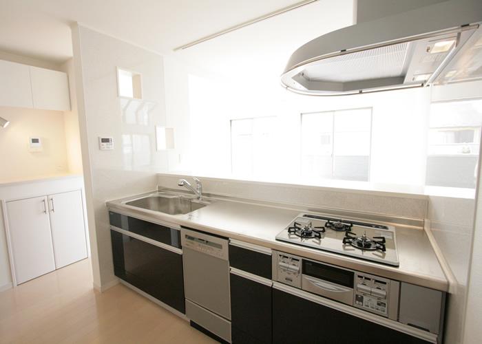 Same specifications photo (kitchen). (Image) easy-to-use system Kitchen. It is face-to-face kitchen where you can enjoy the cuisine while the conversation. Color is select possible. 