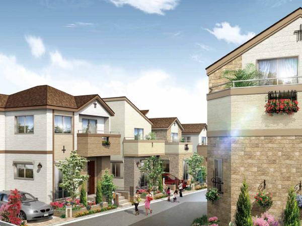 Rendering (appearance). Create a skyline of beautiful landscape become one with rich design is fused. ※ Perth is actually a somewhat different in those drawn on the basis of the drawings.