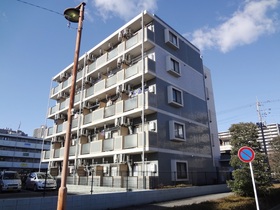 Building appearance. Stylish appearance of tiled