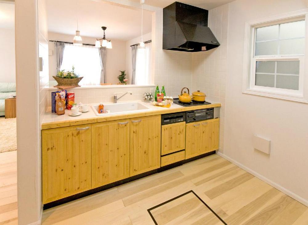 Building plan example (introspection photo). Note: Our example of construction (kitchen)