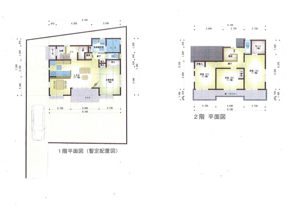 Building plan example (Perth ・ Introspection). Building plan example